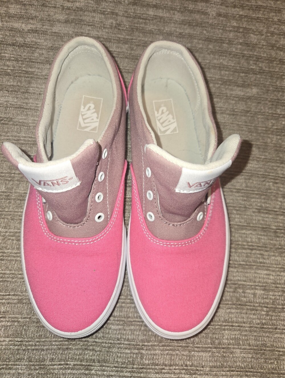 Vans Two-Tone Pink and Mauve Slip-On Sneakers